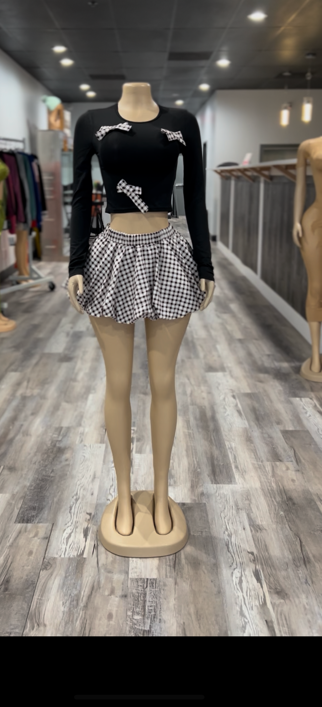 Long Sleeve Skirt Set