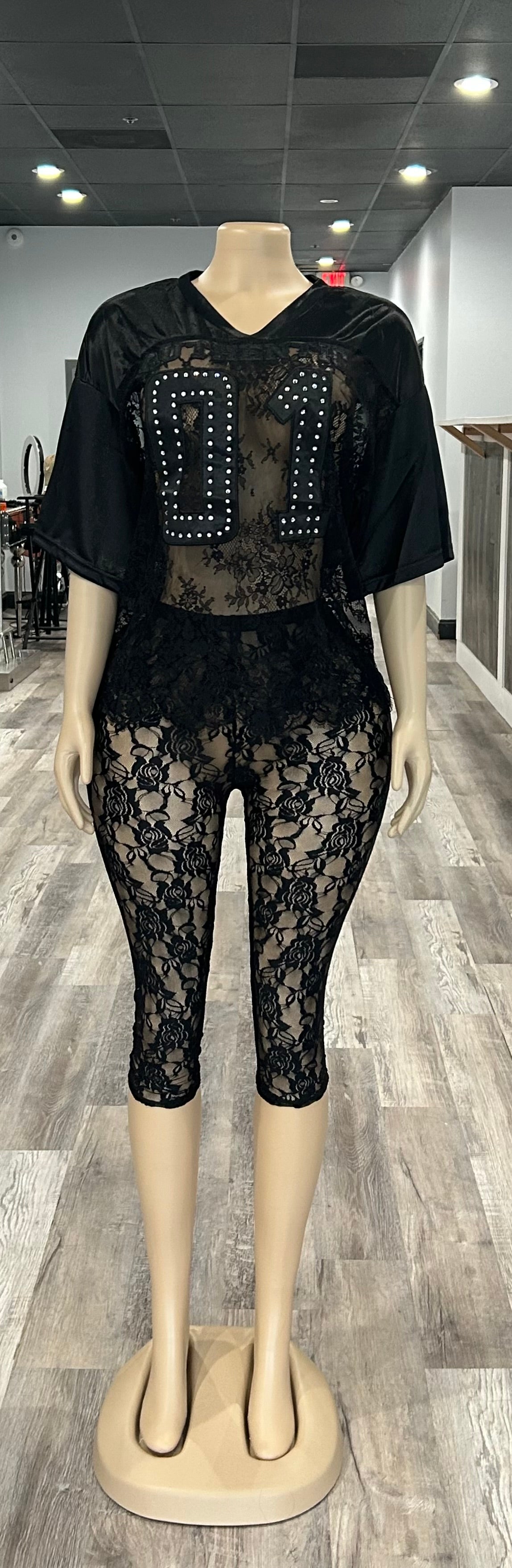Jersey Lace Set