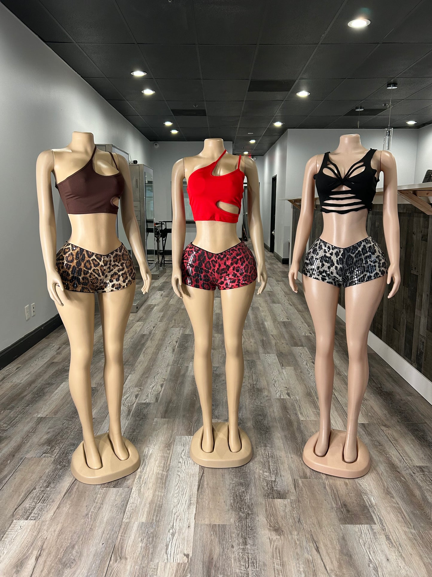Leopard Sequin Set