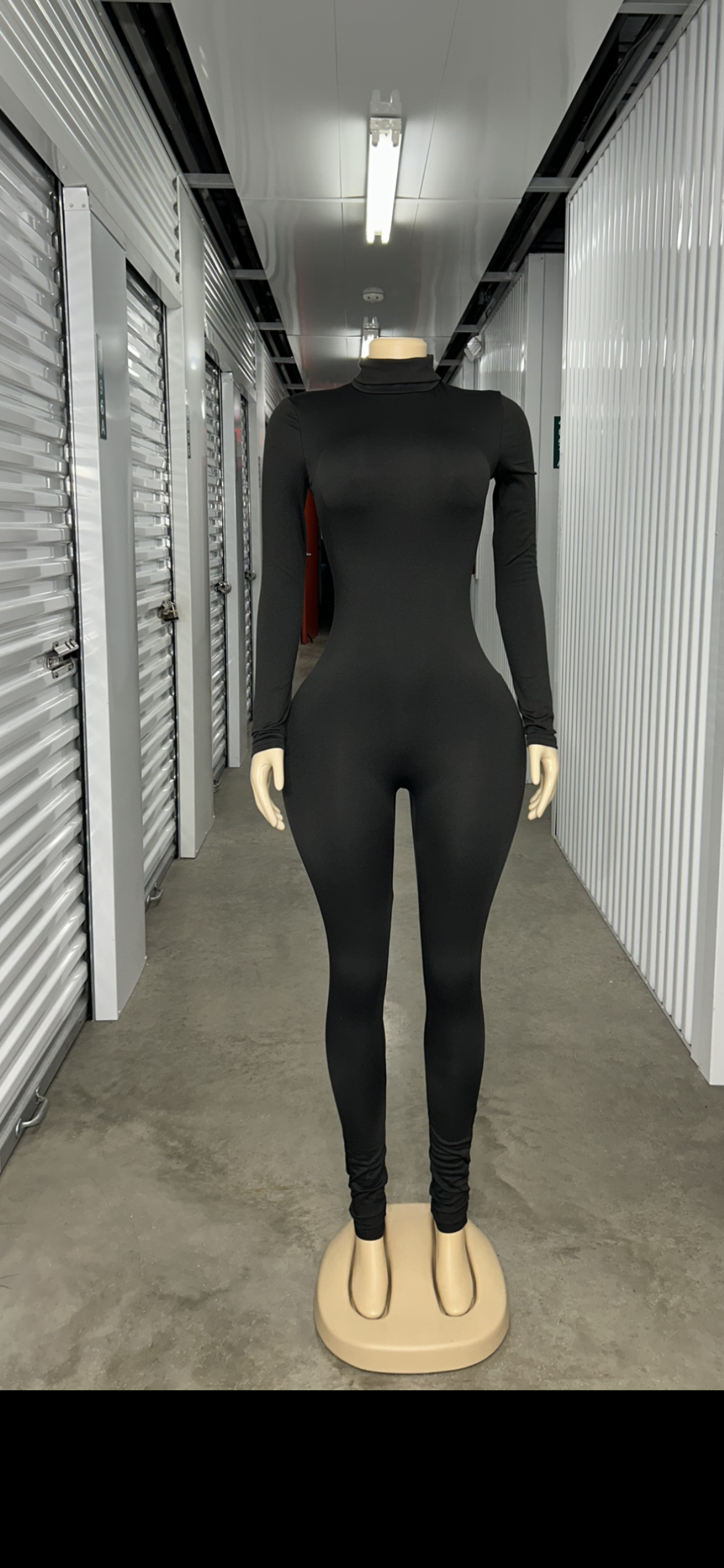 Long Sleeve Turtle Neck Jumpsuit