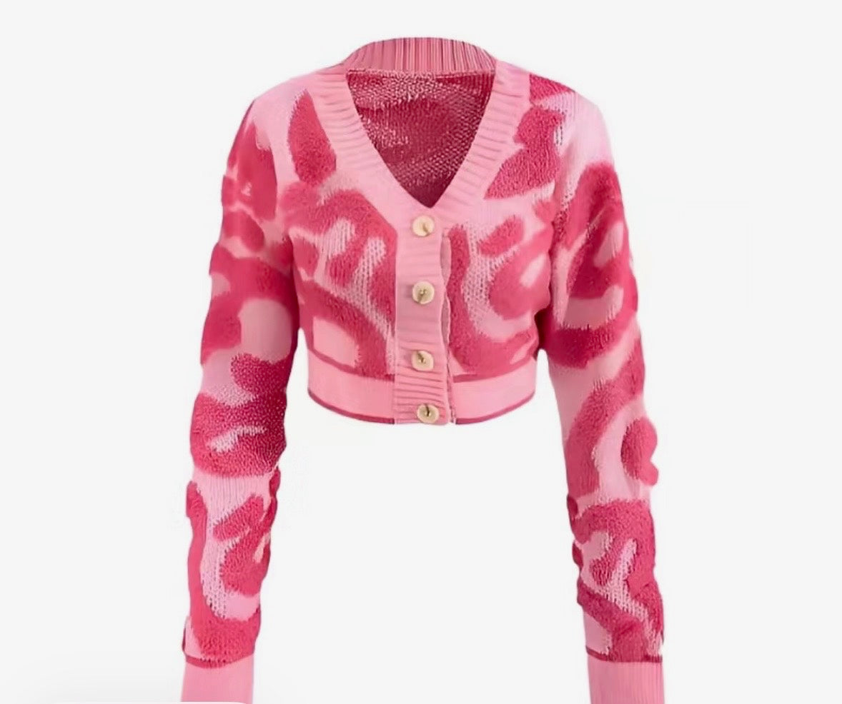 Cozy Long Sleeve Cropped Sweater