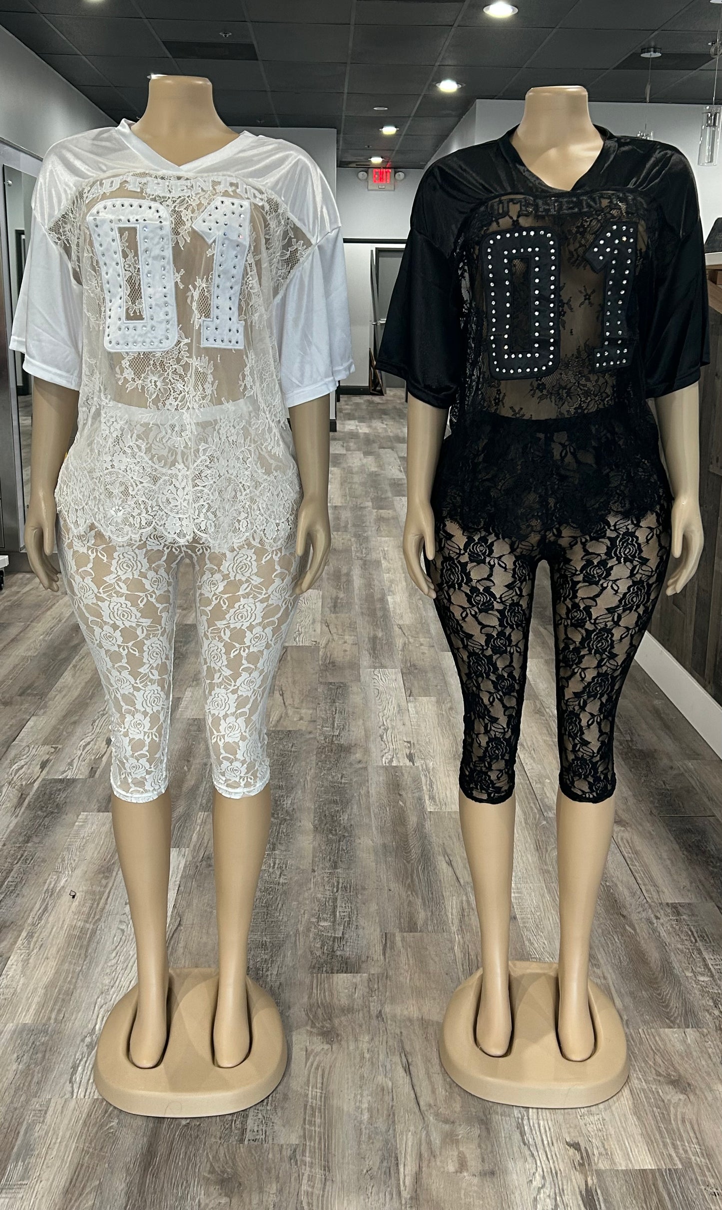 Jersey Lace Set