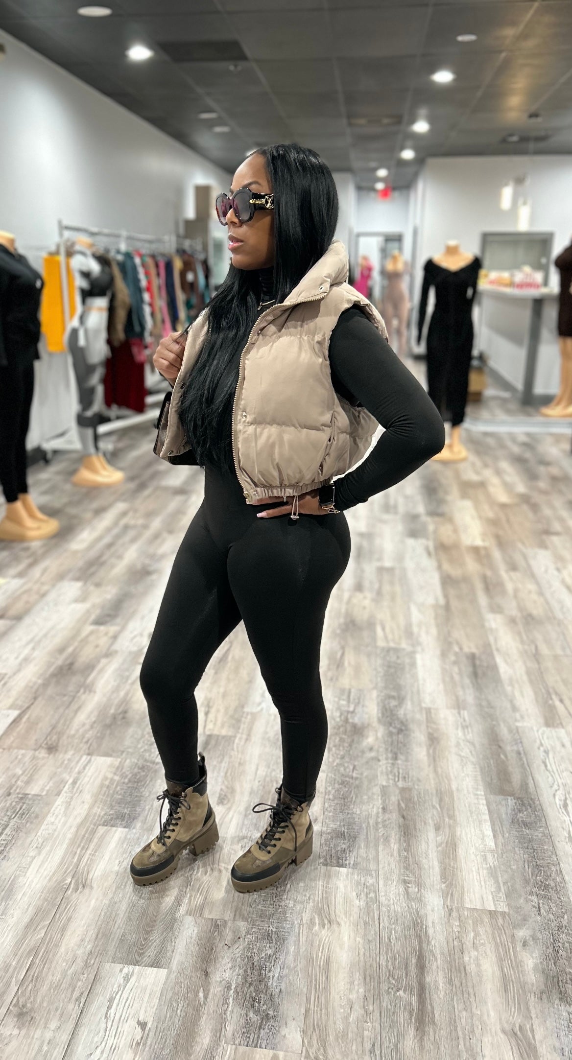 Zip- Up Puffer Vest
