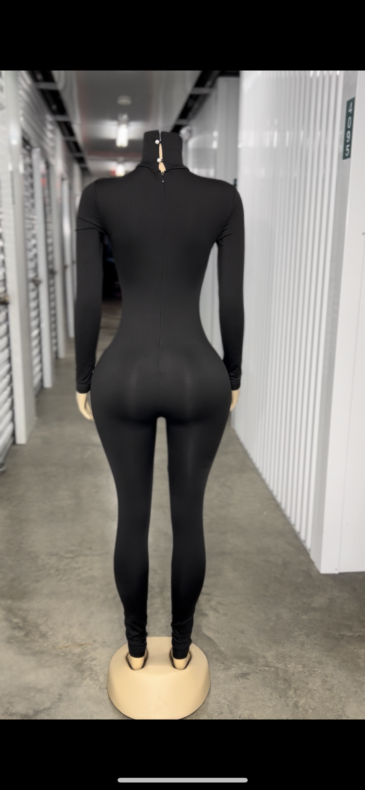 Long Sleeve Turtle Neck Jumpsuit