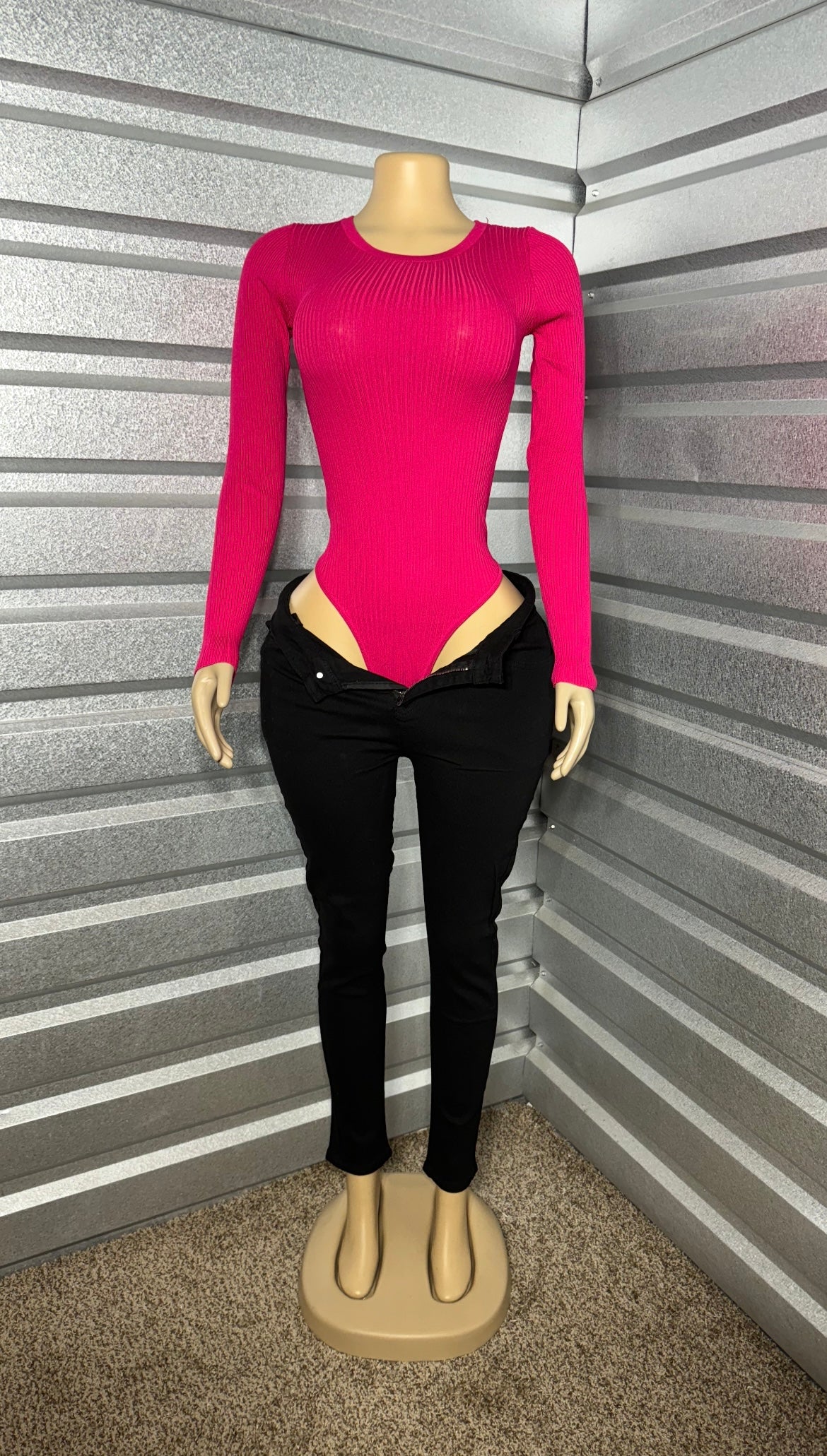 Crew Neck Long Sleeve Bodysuit