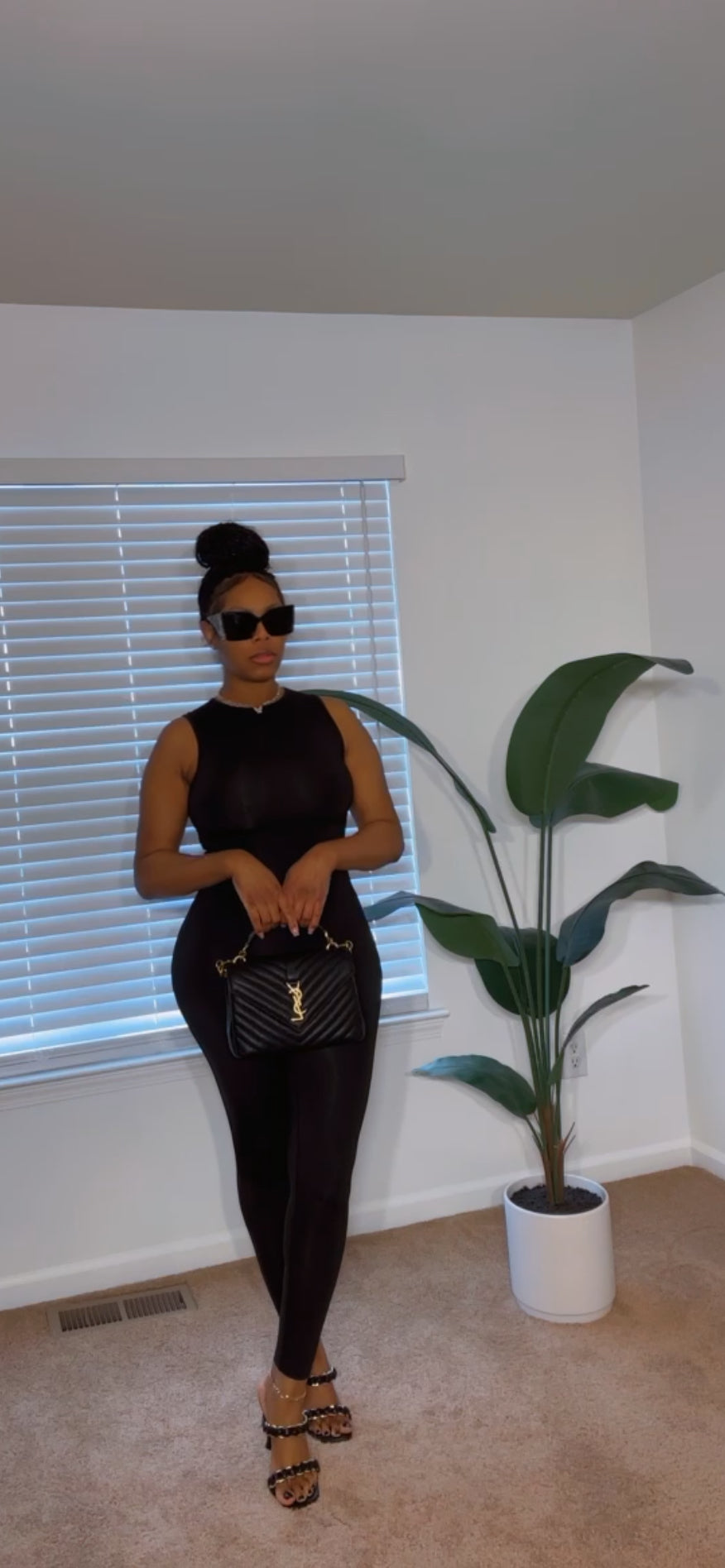 Glam Basix Skinny Leg Jumpsuit