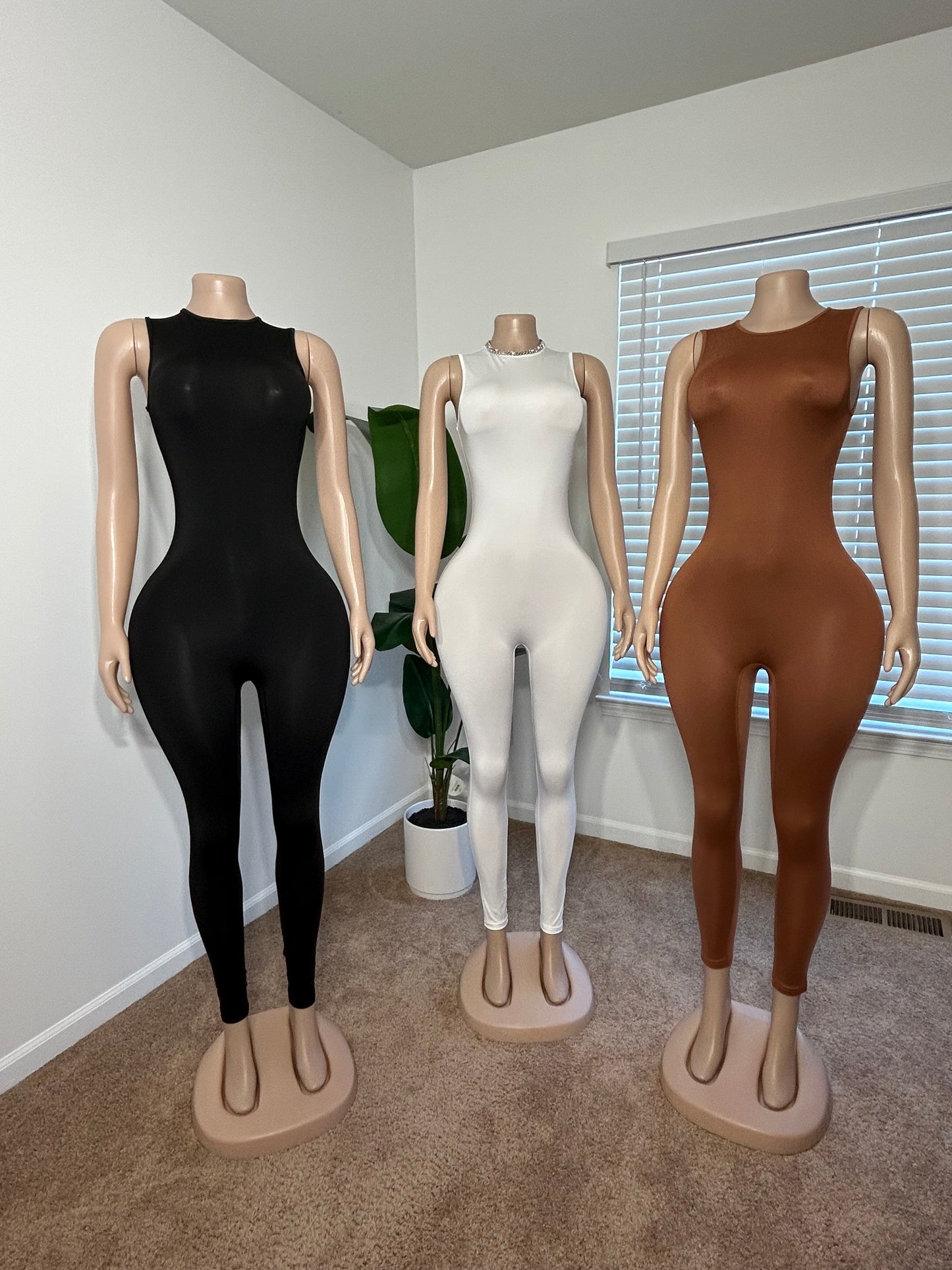 Glam Basix Skinny Leg Jumpsuit